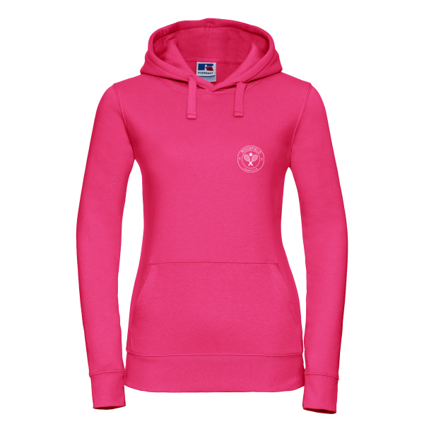 Womens Hoodie White Printed Crest/BackPrint Thumbnail